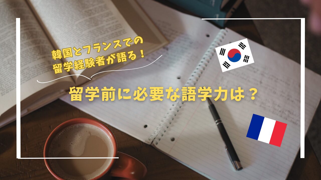 韓国・フランスでの留学経験者が語る！留学前に必要な語学力は？